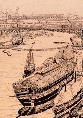 Du Br - Carnet ligné Pont tournant et Arsenal de Brest, Häftad