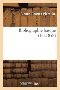 bokomslag Bibliographie Basque