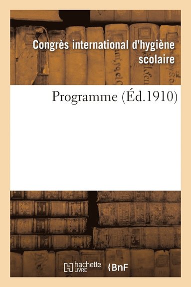 bokomslag Programme