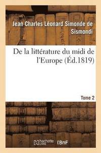 bokomslag de la Littérature Du MIDI de l'Europe Tome 2