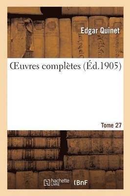 bokomslag Oeuvres Complètes Tome 27