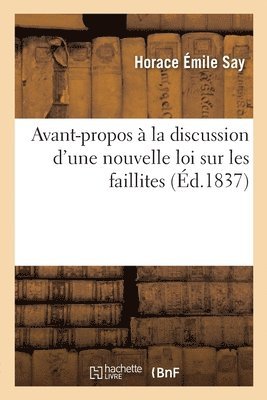 bokomslag Avant-propos à la discussion d'une nouvelle loi sur les faillites