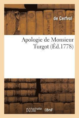 Apologie de Monsieur Turgot