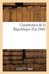 bokomslag Constitution de la Republique