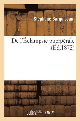 bokomslag de l'Eclampsie Puerperale
