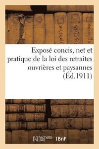 bokomslag Expose Concis, Net Et Pratique de la Loi Des Retraites Ouvrieres Et Paysannes