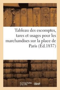 bokomslag Tableau des escomptes, tares et usages pour les marchandises sur la place de Paris