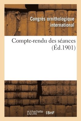 bokomslag Compte-Rendu Des Séances