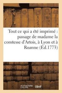 bokomslag Recueil de Tout Ce Qui a Été Imprimé Relativement Au Passage de Madame La Comtesse
