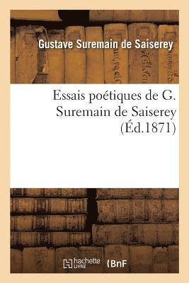 bokomslag Essais Potiques de G. Suremain de Saiserey