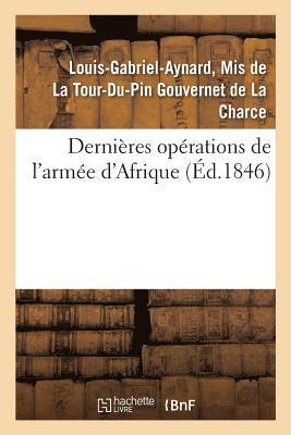 bokomslag Dernières Opérations de l'Armée d'Afrique
