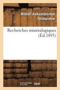 bokomslag Recherches Mineralogiques