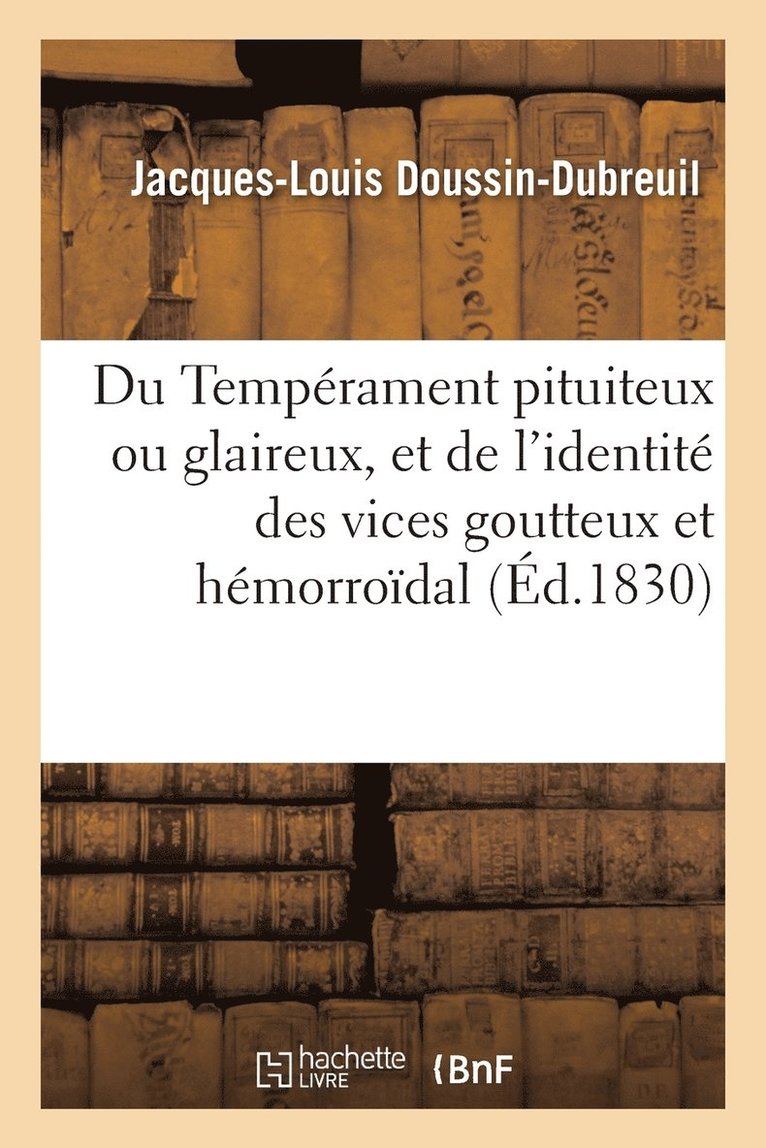 L' Identite Des Vices Goutteux Et Hemorroidal 1