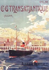bokomslag Carnet Ligné Affiche Transatlantique Alger