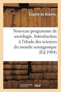 bokomslag Nouveau Programme de Sociologie