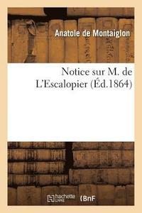 bokomslag Notice Sur M. de l'Escalopier