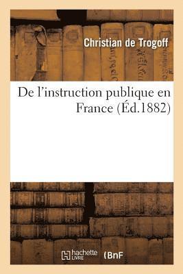 bokomslag de l'Instruction Publique En France