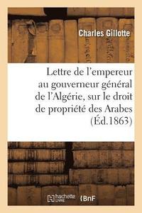 bokomslag Simples Rflexions Au Sujet de la Lettre de l'Empereur Au Gouverneur Gnral de l'Algrie