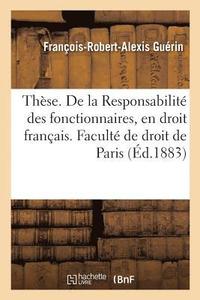 bokomslag These. de la Responsabilite Des Magistrats Publics, En Droit Romain