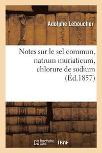 bokomslag Notes Sur Le Sel Commun, Natrum Muriaticum, Chlorure de Sodium