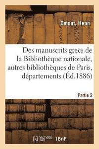 bokomslag Inventaire Sommaire Des Manuscrits Grecs de la Bibliothèque Nationale
