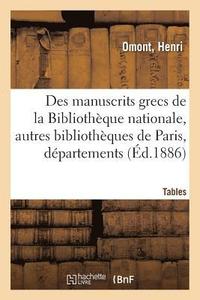 bokomslag Inventaire Sommaire Des Manuscrits Grecs de la Bibliothque Nationale