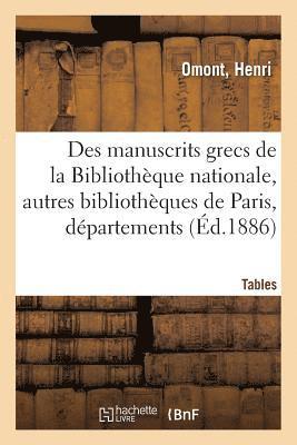 Inventaire Sommaire Des Manuscrits Grecs de la Bibliothque Nationale 1