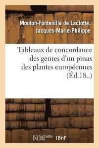 bokomslag Tableaux de Concordance Des Genres d'Un Pinax Des Plantes Europennes