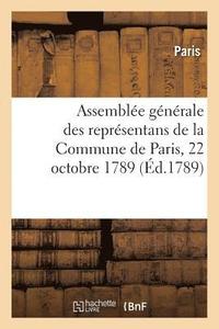 bokomslag Projet de Réglement Pour l'Ordre Intérieur de l'Assemblée Générale Des Représentans