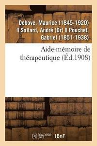 bokomslag Aide-Mmoire de Thrapeutique