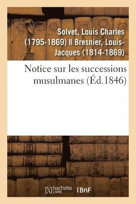 bokomslag Notice Sur Les Successions Musulmanes