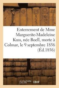 bokomslag Paroles Prononcees A l'Enterrement de Mme Marguerite-Madeleine Kuss