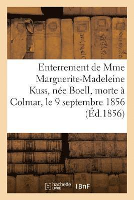 Paroles Prononcees A l'Enterrement de Mme Marguerite-Madeleine Kuss 1