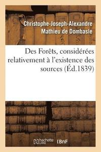 bokomslag Des Forts, Considres Relativement  l'Existence Des Sources