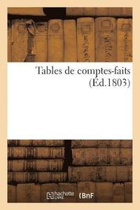 bokomslag Tables de Comptes-Faits