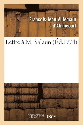 Lettre A M. Salaun 1