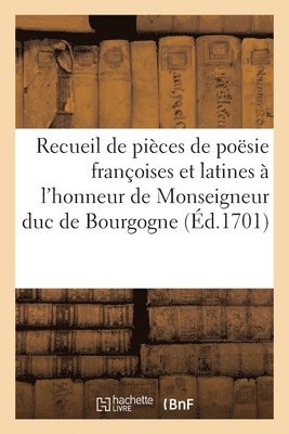 bokomslag Recueil de Quelques Pieces de Poesie Francoises Et Latines