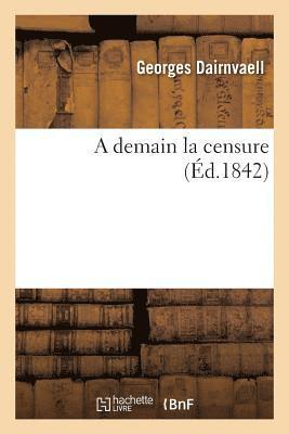 bokomslag demain la censure
