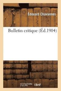 bokomslag Bulletin Critique