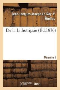 bokomslag de la Lithotripsie. Memoire 1