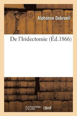 bokomslag de l'Iridectomie