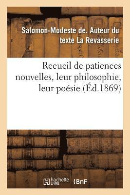 bokomslag Recueil de Patiences Nouvelles, Leur Philosophie, Leur Posie