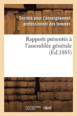 bokomslag Rapports Prsents  l'Assemble Gnrale