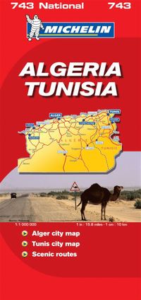 bokomslag Algeriet och Tunisien Michelin 743 karta : 1:1milj