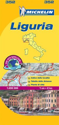 bokomslag Liguria - Michelin Local Map 352