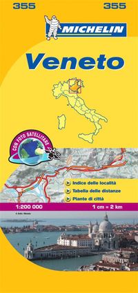 bokomslag Veneto Michelin 355 delkarta Italien : 1:200000