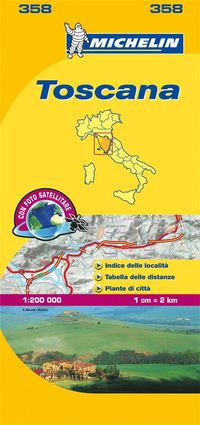 bokomslag Toscana - Michelin Local Map 358
