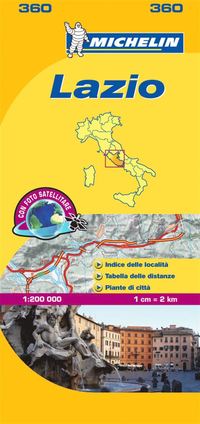 bokomslag Lazio - Michelin Local Map 360