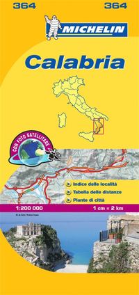 bokomslag Calabria Michelin 364 delkarta Italien : 1:200000
