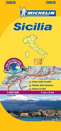 bokomslag Sicilien 1:200.000 Michelin 365